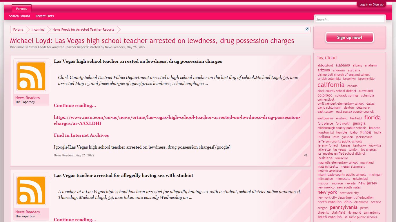 Michael Loyd: Las Vegas high school teacher arrested on lewdness, drug ...